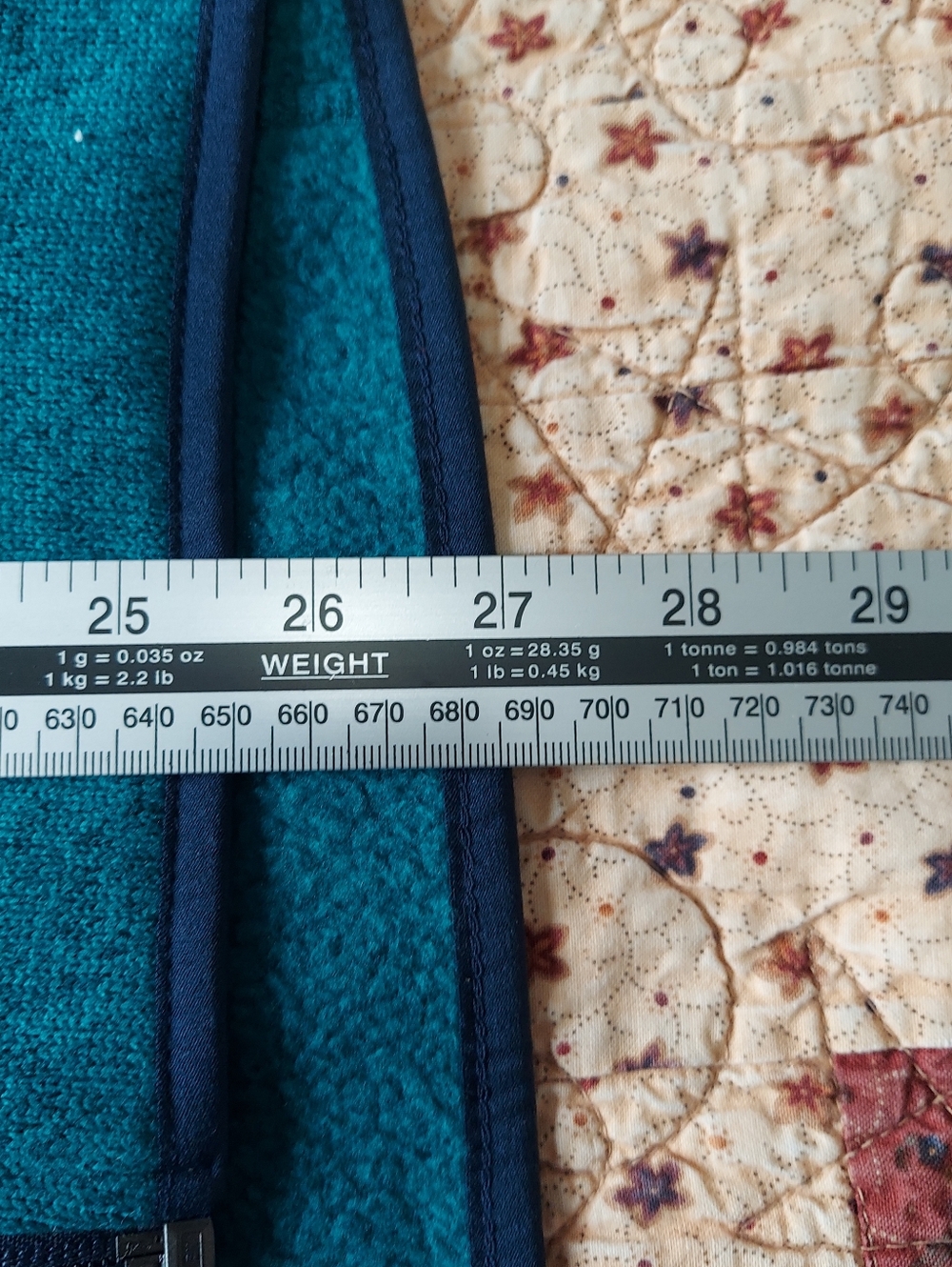 LL Bean Woman's Teal Heathered Green Full-Zip Fleece Jacket Size Medium - Picture 6 of 6